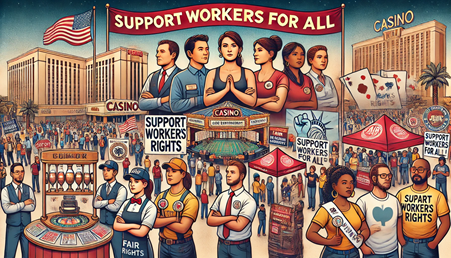 Efforts to improve labor rights in the gambling industry 